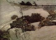 Winslow Homer Maine cliffs oil painting artist